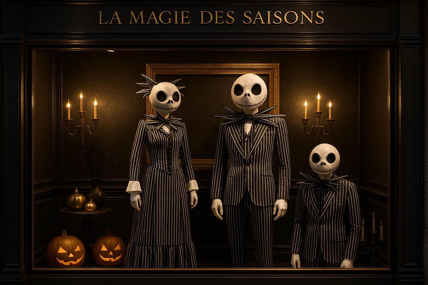 Pack Jack Skellington - Vitrine boutique sophistiquée
