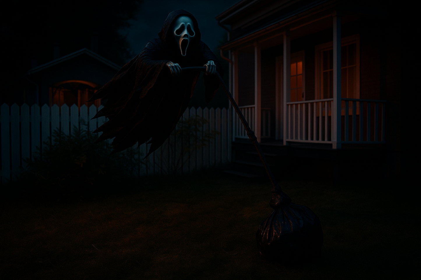 Personnage Géant Scream 2M - Installé dans Jardin Halloween