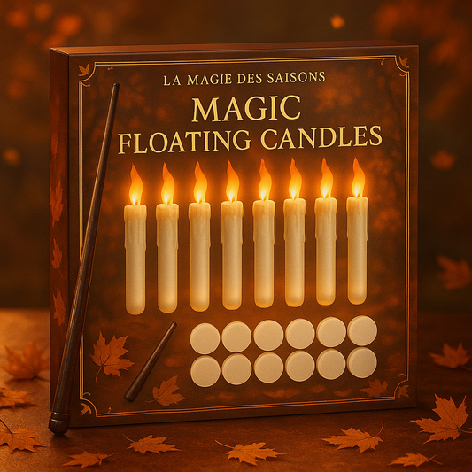 Bougies LED Flottantes Magiques avec Baguette Télécommande - Set Halloween