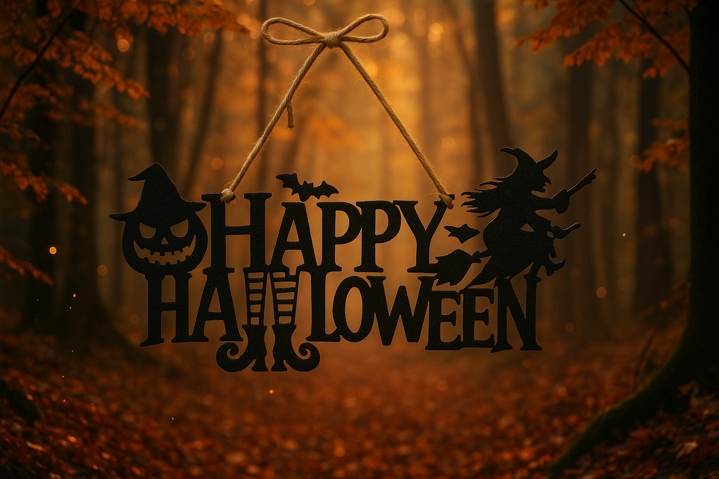 Silhouette Happy Halloween Magique