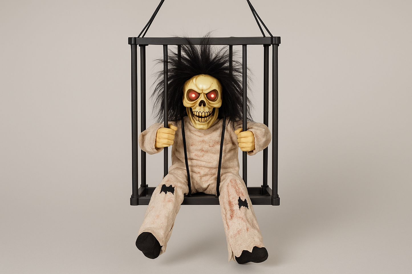 Squelette Enfant en Cage Suspendue - Fidèle au produit