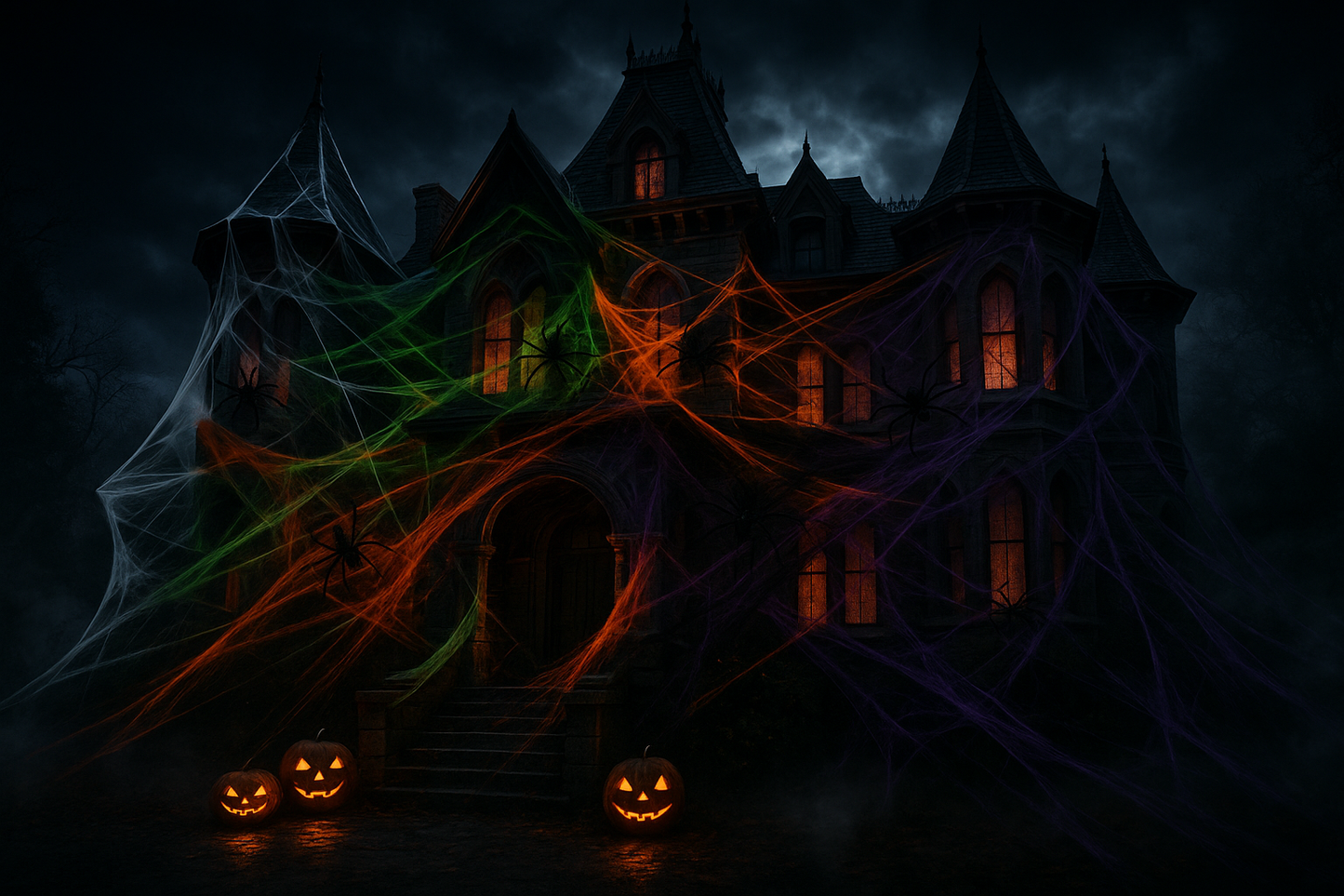 Toutes les couleurs de toiles dans un décor spectaculaire